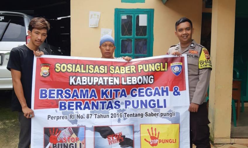 Cegah Pungli, Polsek Rimbo Pengadang Sosialisasi Saber Pungli di Desa Teluk Dien