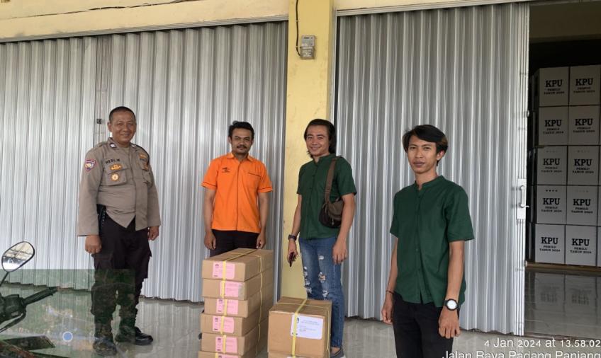 Logistik Alat Bantu Coblos Tuna Netra Pemilu 2024, Kembali Diterima KPU Bengkulu Selatan 