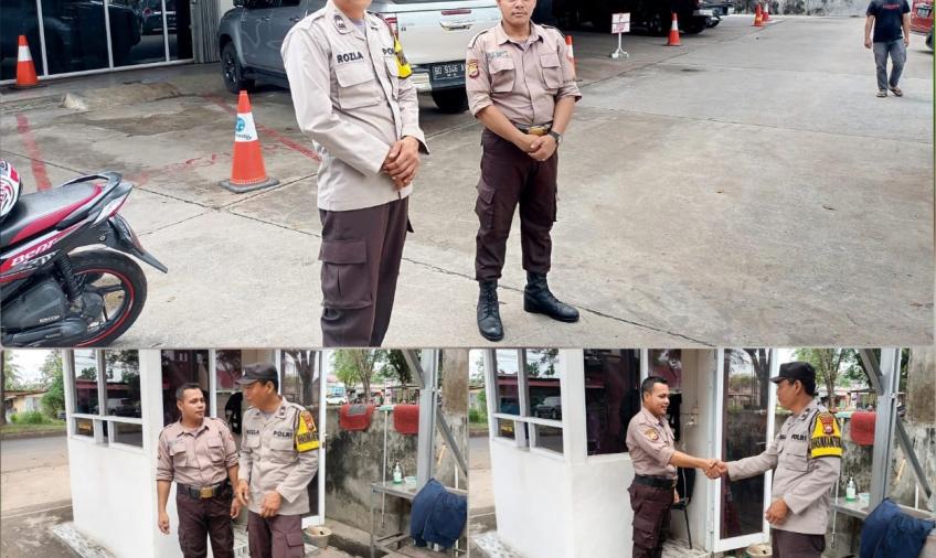Bhabinkamtibmas Sambang ke Kantor PT.IBP, Sampaikan Imbauan Kamtibmas kepada Satpam