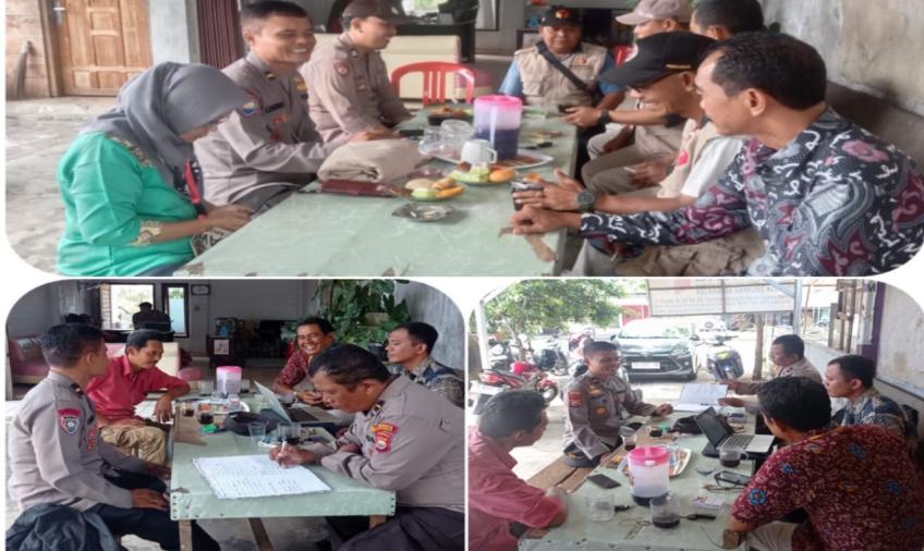Sambangi Kantor Panwascam, Polsek Kampung Melayu Gelar Jumat Curhat Sampaikan Imbauan Kamtibmas Jelang Pemilu 