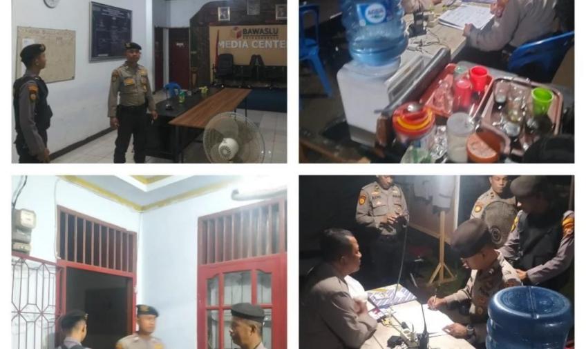Patroli Sambang, Sat Samapta Polresta Bengkulu Cek Keamanan di Kantor Bawaslu Kota Bengkulu