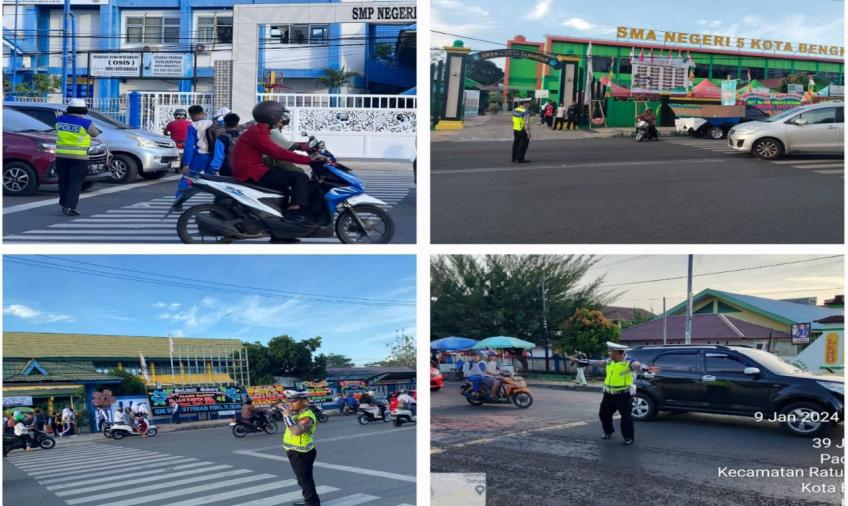 Wujud Pelayanan Polri, Sat Lantas Polresta Bengkulu Gelar Commander Wish 