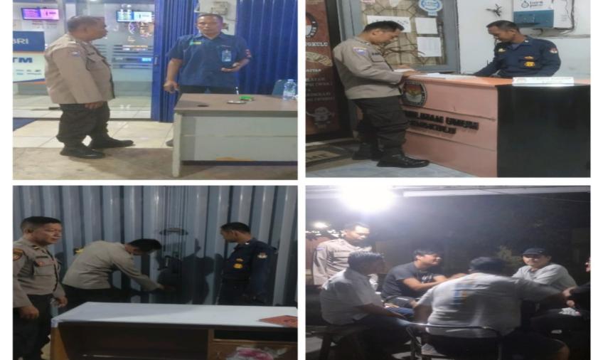 Sambangi Kantor KPU, Polsek Muara Bangkahulu Cek Situasi Sekitar dan Sampaikan Imbauan Kamtibmas 