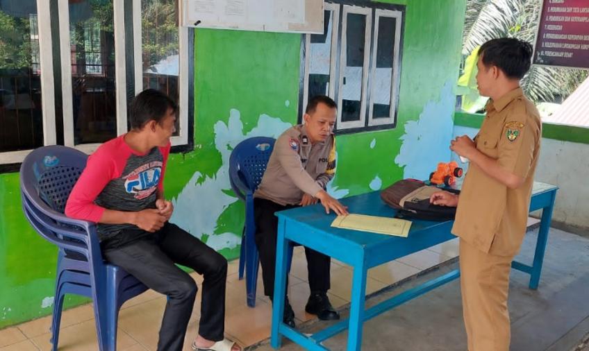 Patroli, Bhabinkamtibmas Polsek Pino Sampaikan Imbauan Hindari Perbedaan Menjadi Perpecahan 