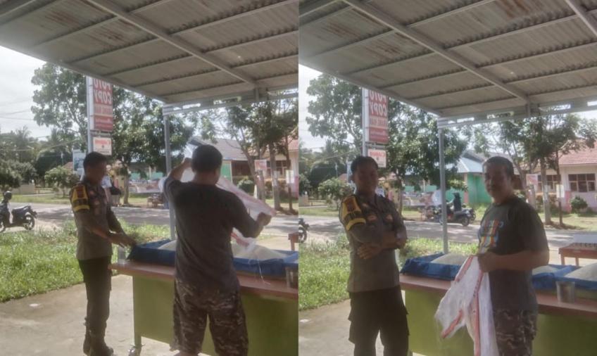 Bhabinkamtibmas Polsek Selebar Sambangi Toko Sembako Serta Sampaikan Pesan Kamtibmas