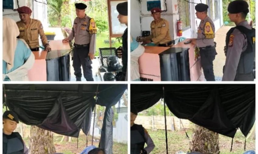 Patroli, Sat Samapta Sambangi Kantor KPU Kota Bengkulu 