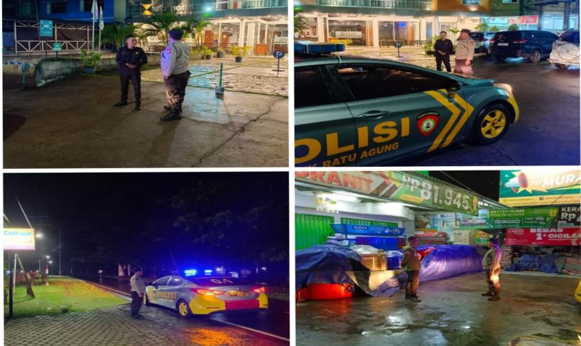 Antisipasi Terhadap Tindak Pidana, Polsek Ratu Agung Patroli Keliling di Wilkum 