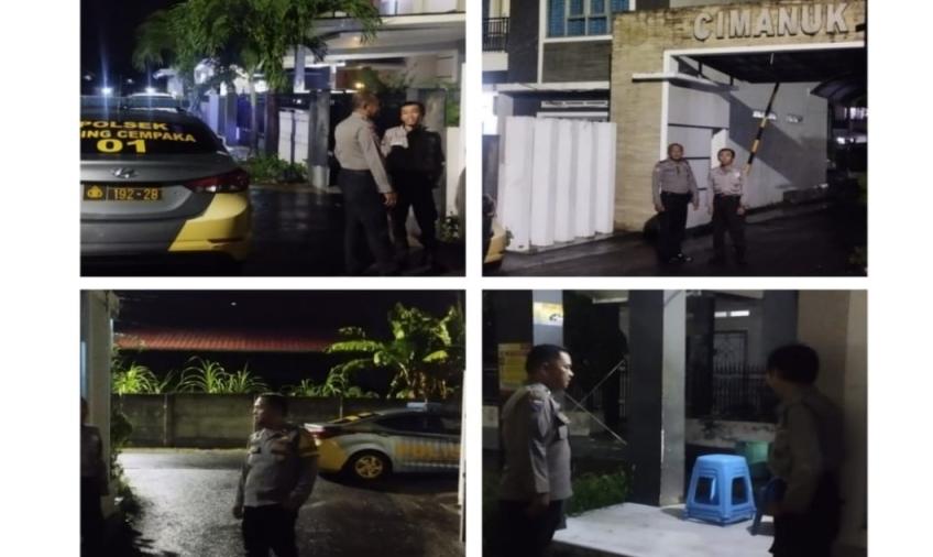 Harkamtibmas, Polsek Gading Cempaka Patroli Dialogis Bersama Petugas Jaga Perumahan Cimanuk Town House