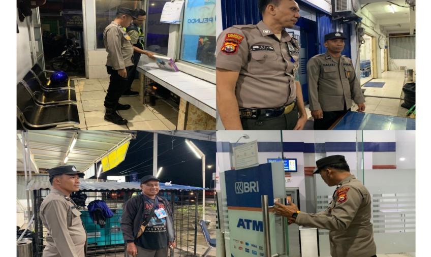 Sambangi Objek Vital pada Saat Patroli Malam, Polsek KSKP Pulau Baai Sampaikan Imbauan Kamtibmas kepada Petugas Jaga 