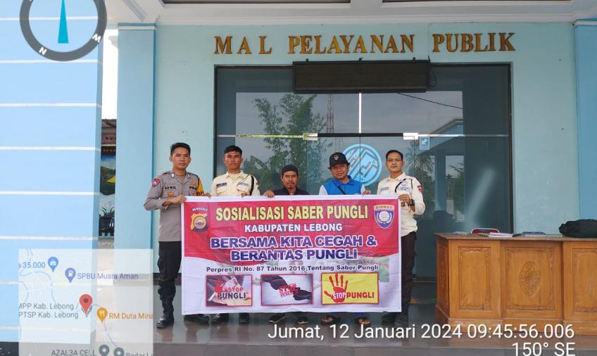 Cegah Pungli, Bhabinkamtibmas Polsek Lebong Utara Sosialisasi Saber Pungli di  Kelurahan Amen