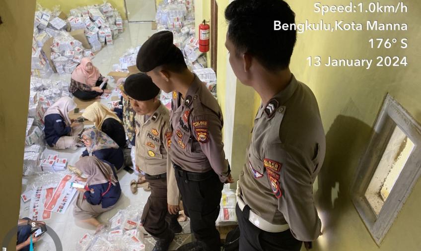 Patroli Presisi, Satgas Preventif OMB Polres BS Sambangi Kantor Penyelenggara Pemilu