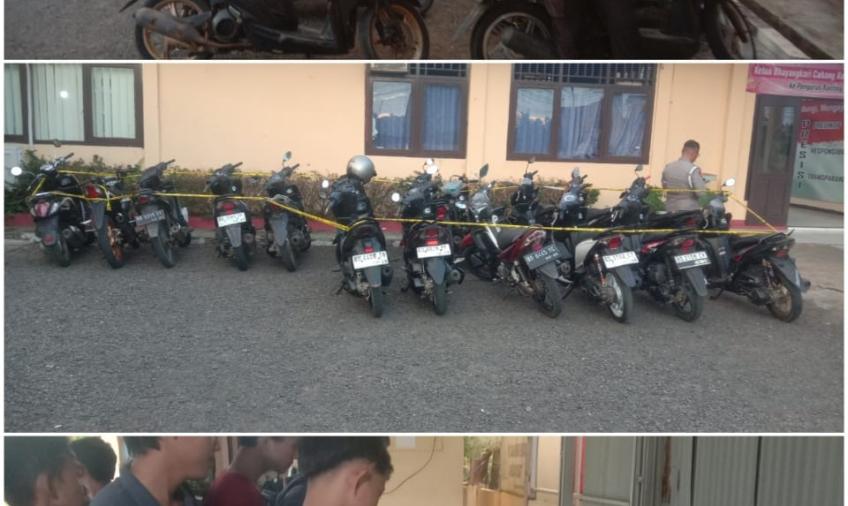 Polresta Bengkulu Gelar Aksi Balap Liar, 15 Sepeda Motor Diamankan 