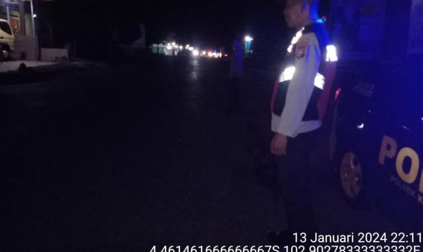 Pastikan Situasi Kamtibmas yang Aman dan Kondusif jelang Pemilu, Polsek Kota Manna Gelar Patroli KRYD