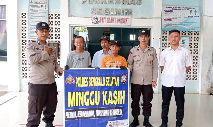 Minggu Kasih, Kapolsek Seginim Dengarkan Aspirasi PNS Puskesmas Seginim  