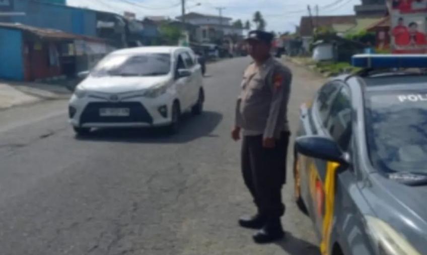 Pastikan Situasi Kamtibmas yang Aman dan Kondusif Jelang Pemilu, Unit Samapta Polsek Kota Manna Gelar Patroli 