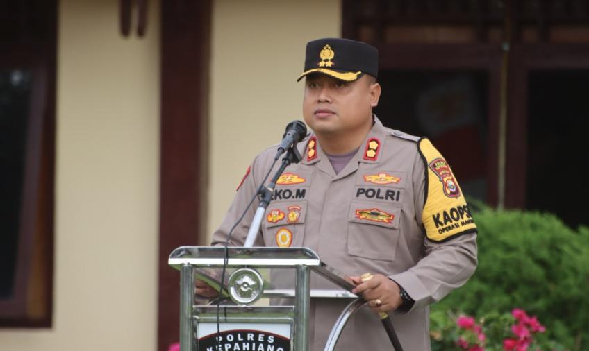 Apel Perdana, Kapolres Kepahiang Berikan Penekanan Kepada Personel Polres Kepahiang