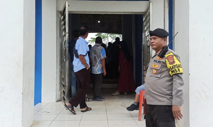 Polsek Lebong Atas Laksanakan Pengamanan Kampanye Calon DPD RI