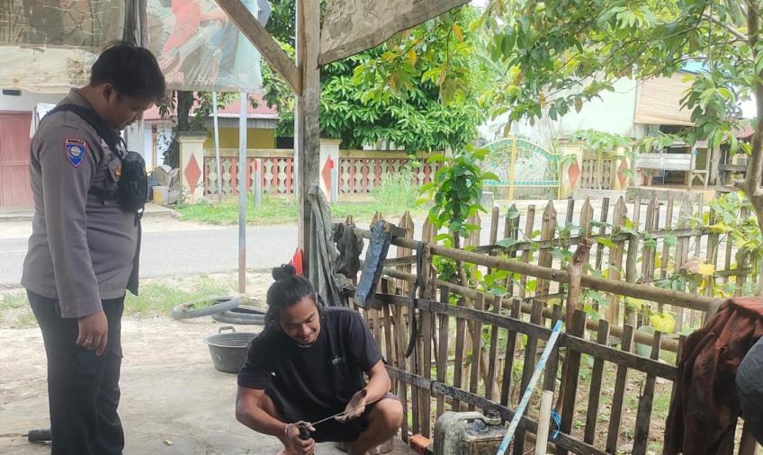 Cegah Gangguan Kamtibmas Jelang Pemilu, Bhabinkamtibmas Rutin Sambangi Warga  