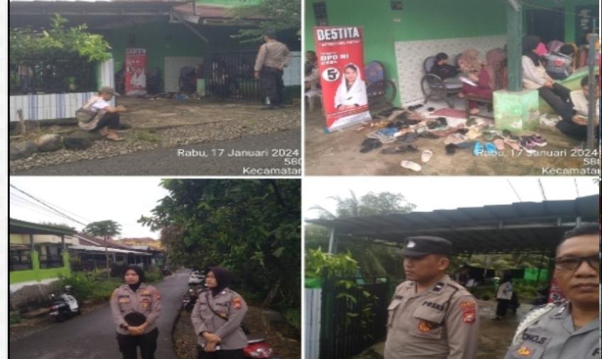 Patroli, Kasubsatgas Polsek Selebar Laksanakan Pengamanan Kampanye Calon Anggota DPD RI Destita