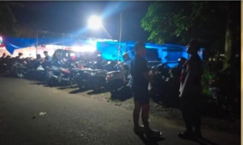 Patroli Unit Samapta Polsek Kota Manna, Patroli ke Pasar Malam 