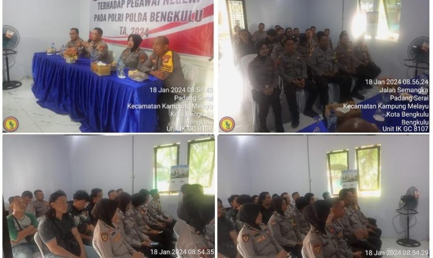 Atasi Tingkat Stres Personel, Polresta Bengkulu Laksanakan Psychology Immunity 