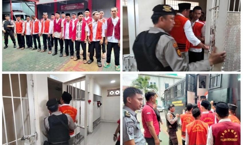 Laksanakan Persidangan, 36 Tahanan di Kawal Polresta Bengkulu 