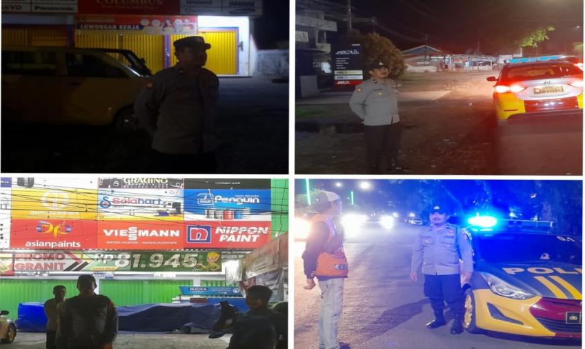 Patroli di Pemukiman Penduduk, Polsek Ratu Agung Sampaikan Imbauan Kamtibmas Cegah Aksi Kejahatan