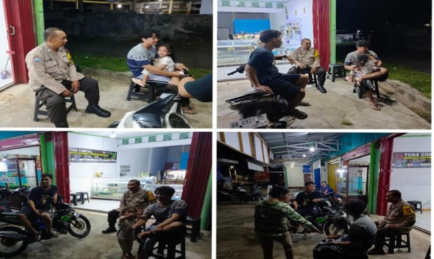 Waspada Gangguan Kamtibmas, Polsek Muara Bangkahulu Patroli Keliling Malam Hari 