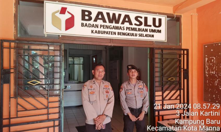 Satgas Preventif OMB Polres BS,  Patroli ke Kantor KPU, BAWASLU dan Gudang Logistik KPU 