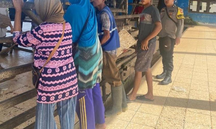 Bhabinkamtibmas Sambang dan Ajak Masyarakat di TPI, Ciptakan Kamtibmas yang Kondusif Jelang Pemilu