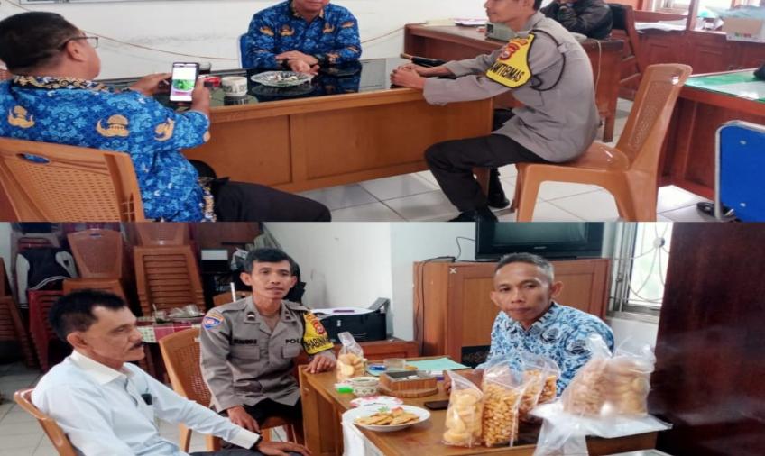 Sambang Kamtibmas, Polsek Kampung Melayu Datangi Knator Kelurahan Kampung Melayu 