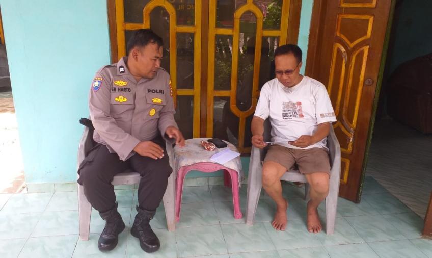 Kasat Binmas Colling System, Sambang Warga Sampaikan Imbauan Kamtibmas Jelang Pemilu 