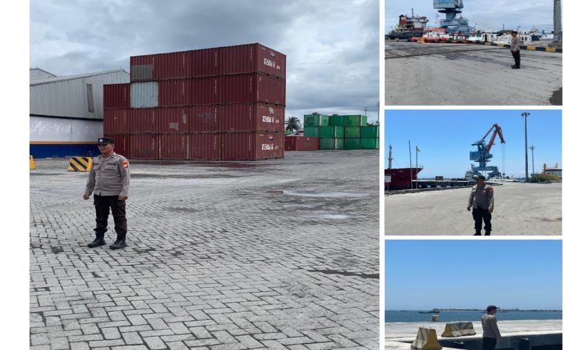 Patroli Gangguan Kamtibmas, Personel Polsek KSKP Pulau Baai KRYD di Pelabuhan  