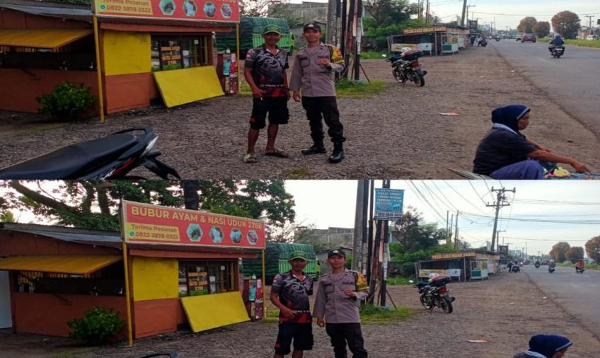Gencar Berikan Imbauan, Bhabinkamtibmas Polsek Kampung Melayu Sambang DDS Ajak Warga Jaga Harkamtibmas