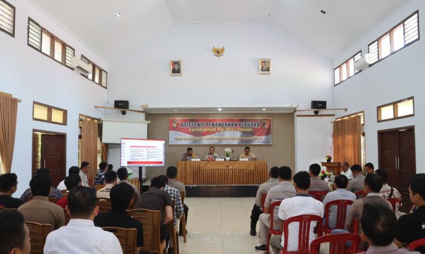 Polres Lebong Terima Asistensi Penanganan Perkara dari Bagwasidik Ditreskrimum Polda Bengkulu