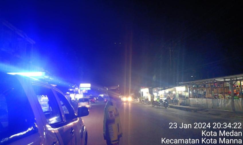Polres Bengkulu Selatan  Patroli Blue Light, Cegah Aksi Balap Liar 