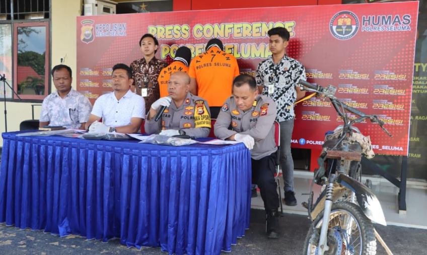 Polres Seluma Ungkap Kasus Tindak Pidana Pembakaran  di Desa Lubuk Gio 