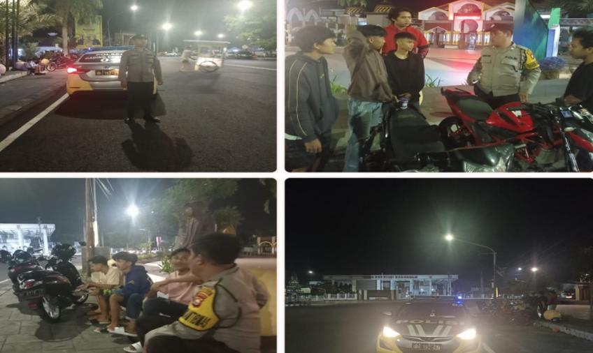 Sambangi Warga yang Nongkrong, Poslek Gading Cempaka Patroli Dialogis Sampaikan Imbauan Kamtibas 