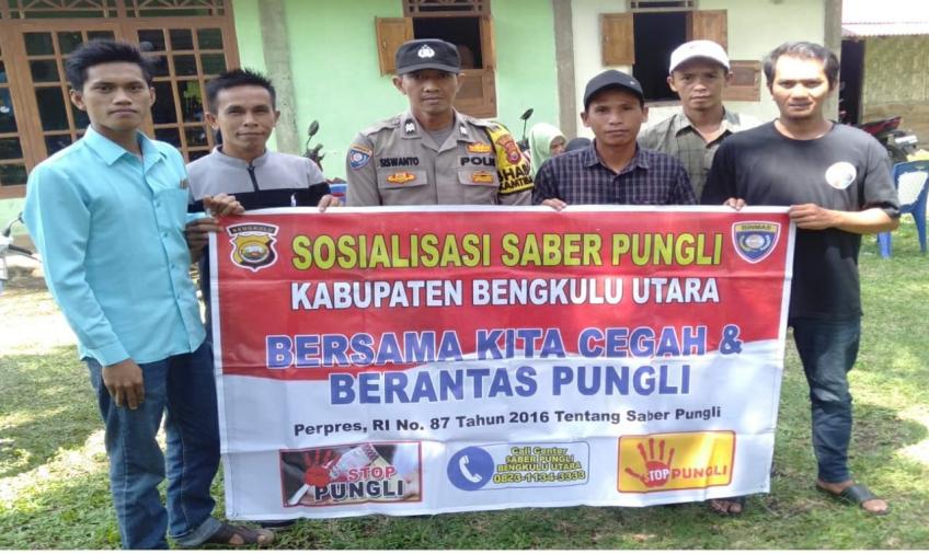 Bhabinkamtibmas Desa Serumbung Ajak Warga Binaanya Cegah Pungli 