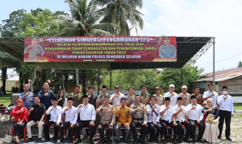 Polres BS Adakan Simulasi Pengamanan Pemilu 2024