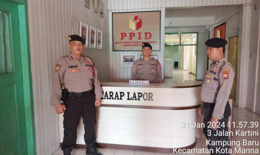 Sat Gas Kamseltibcar Lantas Polres BS ,Patroli ke Kantor Penyelenggara Pemilu 2024   