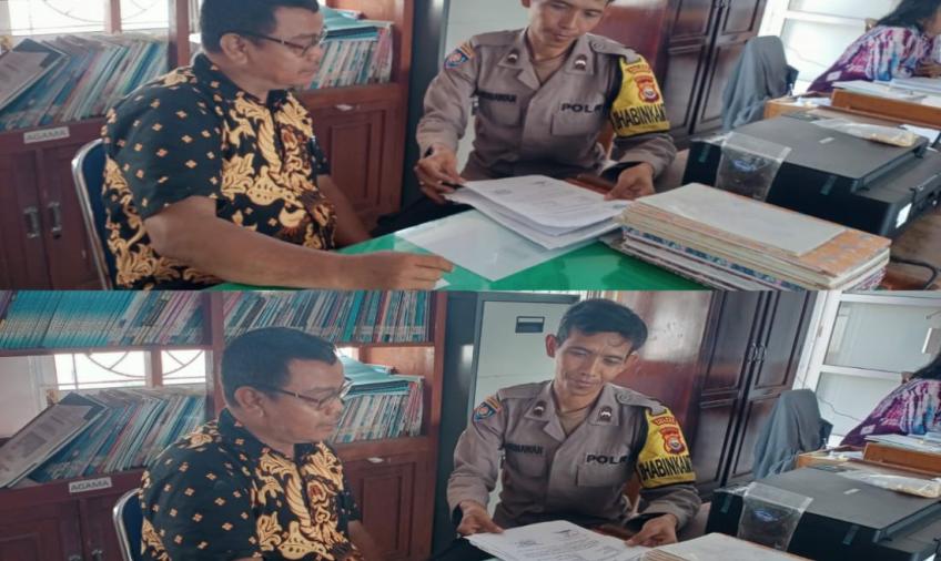 Sambang Kamtibmas, Polsek Kampung Melayu Sampaikan Imbauan ke Kantor Lurah Kandang Mas 