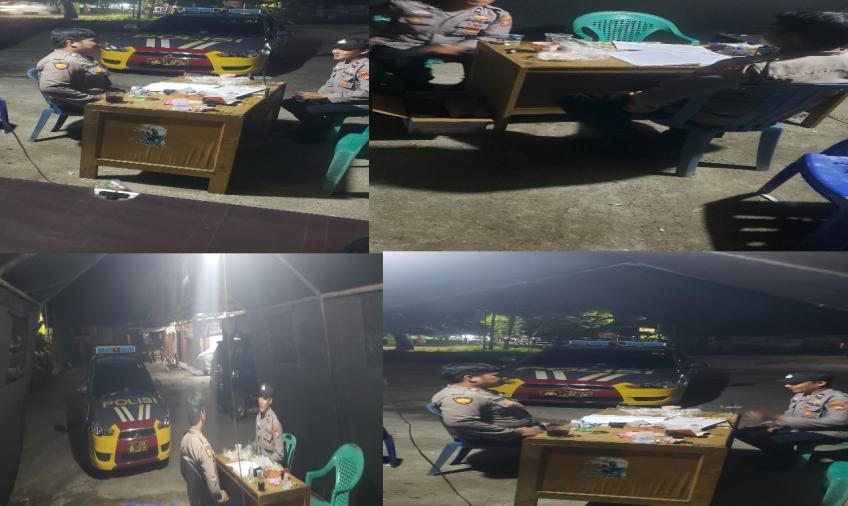 Sambangi Kantor KPU Polsek Muara Bengkulu Patroli Mobiling 