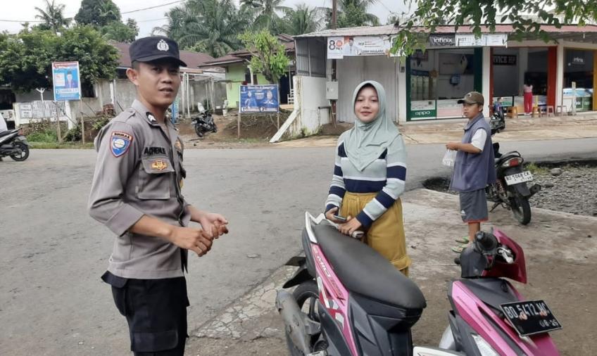 Patroli KRYD, Polsek Semidang Alas Sampaikan Larangan Membuka Lahan dengan Dibakar 