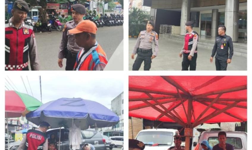 Patroli Dialogis, Sat Samapta Polresta Bengkulu Sampaikan Imbauan Kamtibmas Kepada Pedagang dan Pemilik Toko 