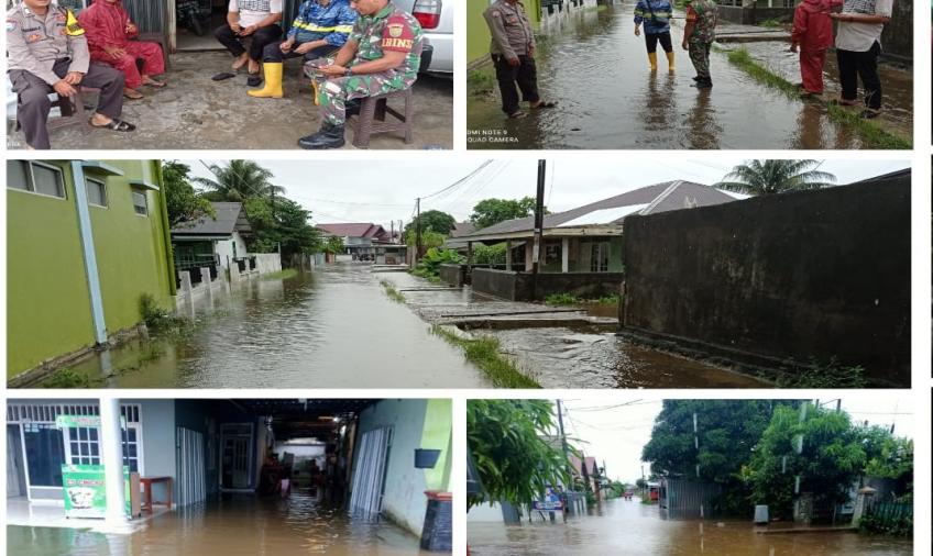 Pasca Hujan Deras, Bhabinkamtibmas Kelurahan Rawa Makmur Cek dan Pantau Luapan Air dari Drainase