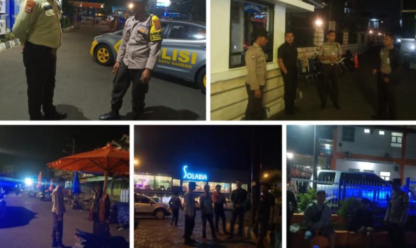 Patroli Keliling Malam Hari, Berikan Rasa Aman kepada Warga di Wilkum Polsek Ratu Samban 