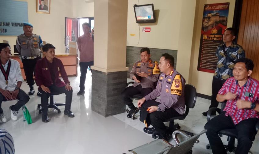 Kapolresta Bengkulu Pimpin Pengamanan Aksi Unjuk Rasa IMM Bengkulu 