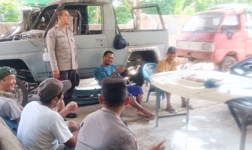 Polres BS Cooling System Sambang Warga Padang Jawi Guna Wujudkan Kamtibmas yang Kondusif