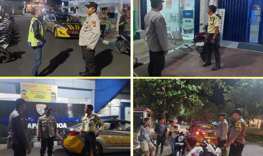 Antisipasi Kejahatan 3C, Polsek Ratu Samban Rutinkan Patroli Dialogis di Wilkum 